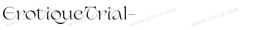 ErotiqueTrial字体转换
