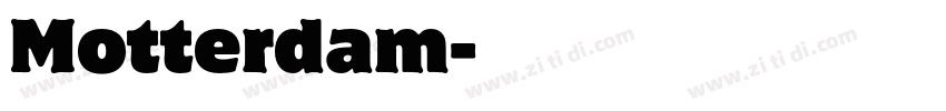 Motterdam字体转换