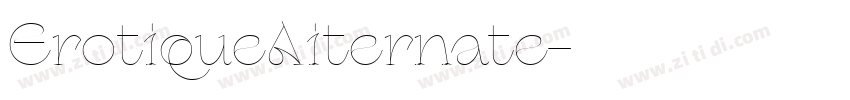 ErotiqueAiternate字体转换
