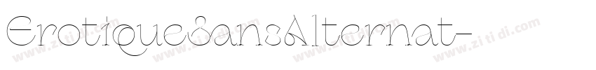 ErotiqueSansAlternat字体转换