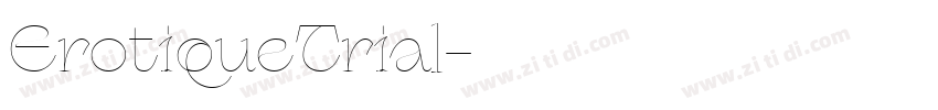 ErotiqueTrial字体转换