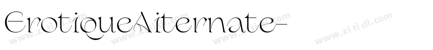 ErotiqueAiternate字体转换