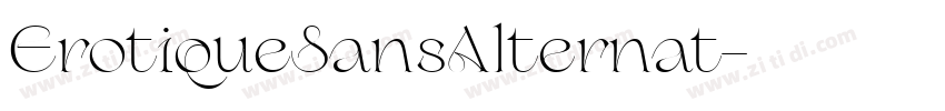 ErotiqueSansAlternat字体转换