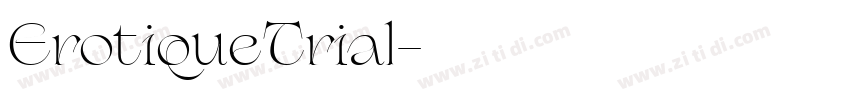 ErotiqueTrial字体转换