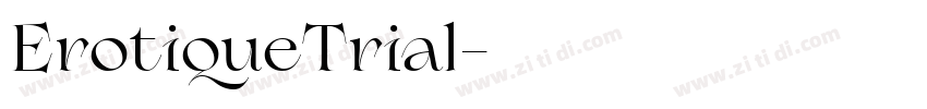 ErotiqueTrial字体转换