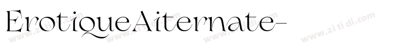ErotiqueAiternate字体转换