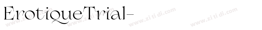 ErotiqueTrial字体转换