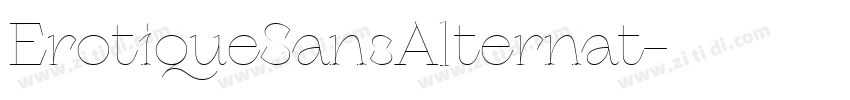 ErotiqueSansAlternat字体转换