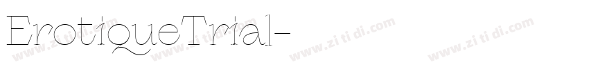 ErotiqueTrial字体转换