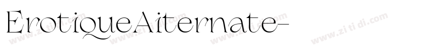 ErotiqueAiternate字体转换