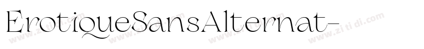 ErotiqueSansAlternat字体转换