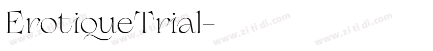 ErotiqueTrial字体转换