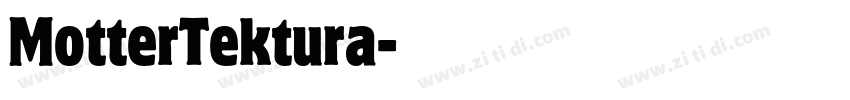 MotterTektura字体转换