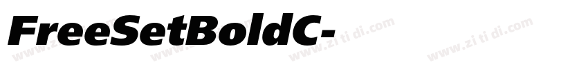 FreeSetBoldC字体转换