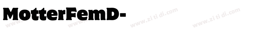 MotterFemD字体转换