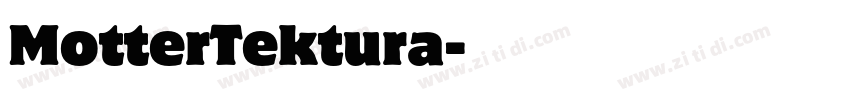 MotterTektura字体转换