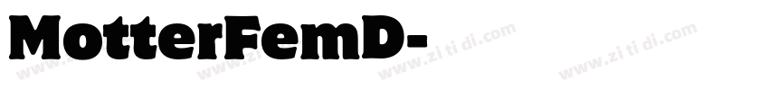 MotterFemD字体转换