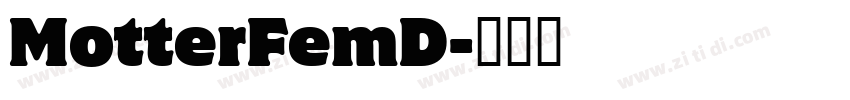 MotterFemD字体转换