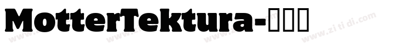 MotterTektura字体转换