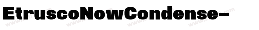 EtruscoNowCondense字体转换