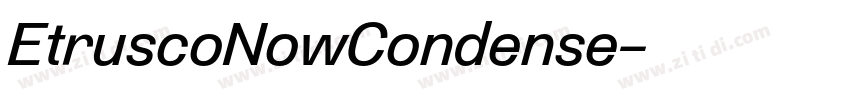EtruscoNowCondense字体转换