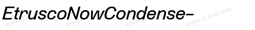 EtruscoNowCondense字体转换