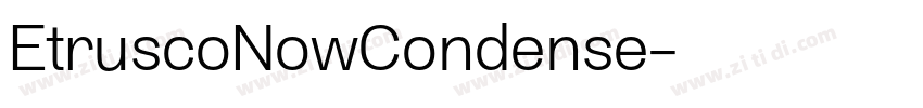 EtruscoNowCondense字体转换