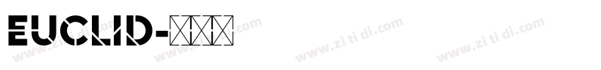 EUCLID字体转换