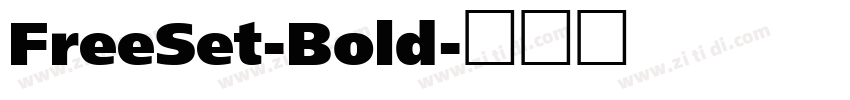 FreeSet-Bold字体转换