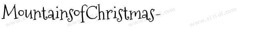 MountainsofChristmas字体转换