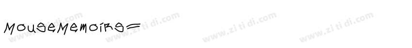 MouseMemoirs字体转换