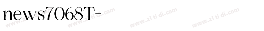 news7068T字体转换