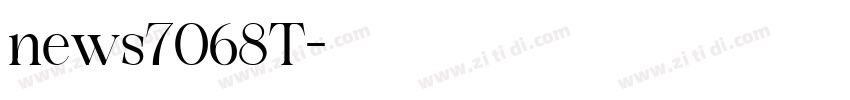 news7068T字体转换