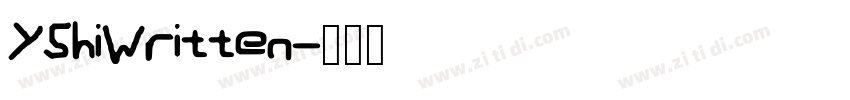 YShiWritten字体转换