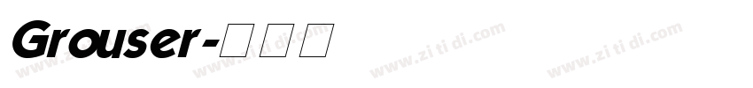 Grouser字体转换