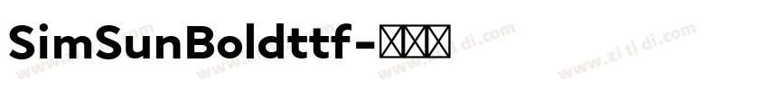 SimSunBoldttf字体转换