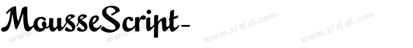 MousseScript字体转换