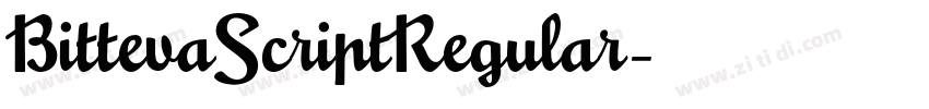 BittevaScriptRegular字体转换