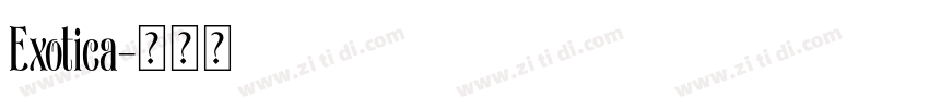 Exotica字体转换