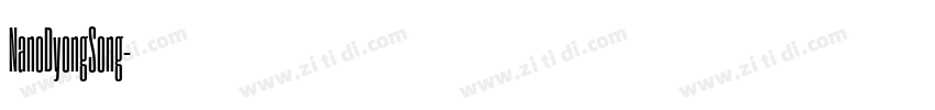 NanoDyongSong字体转换