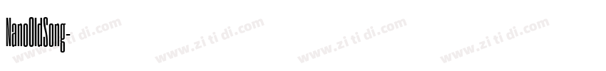 NanoOldSong字体转换