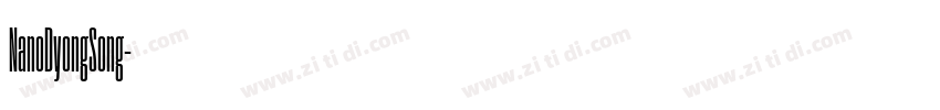 NanoDyongSong字体转换