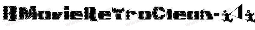 BMovieRetroClean字体转换
