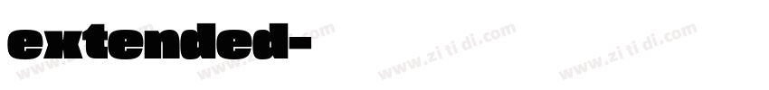 extended字体转换