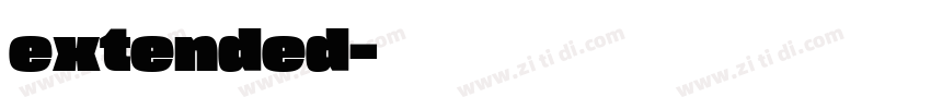 extended字体转换