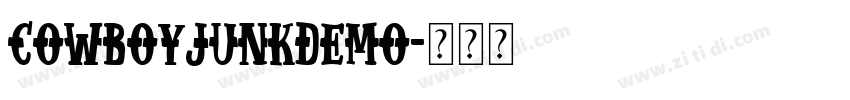 CowboyJunkDEMO字体转换