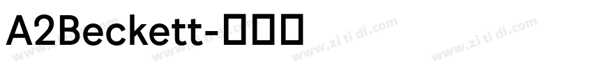 A2Beckett字体转换