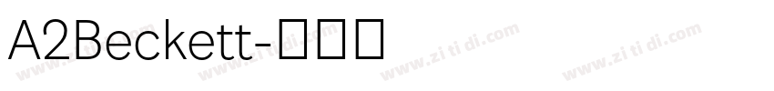 A2Beckett字体转换