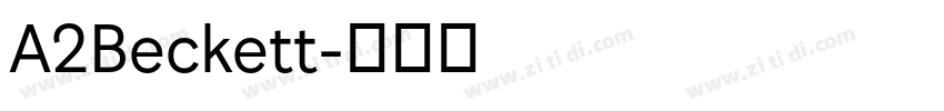 A2Beckett字体转换