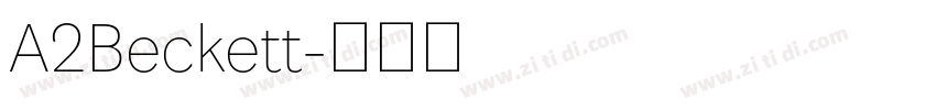 A2Beckett字体转换